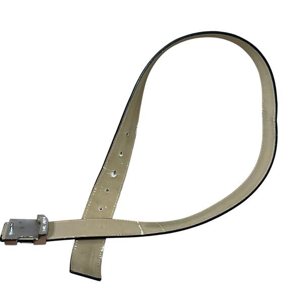 Louis Vuitton LV Men’s Monogram Belt Silver Black 44/110 - Picture 3 of 6